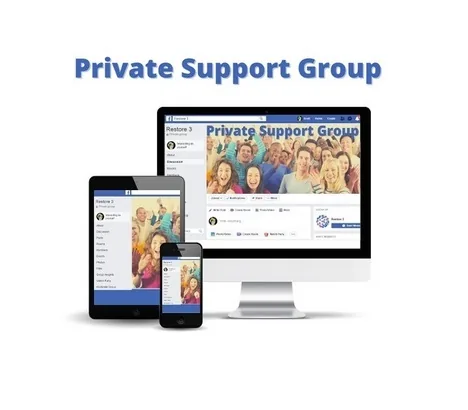 Private support group access