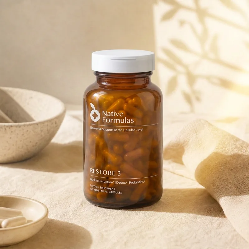 Restore 3 supplement bottle